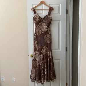 S.L. Fashion Brown Long Dress